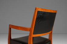 Load image into Gallery viewer, Set of Four (4) Mid-Century Modern Dining Chairs in Teak & Naugahyde by Svegards Markaryd, Sweden, c. 1960's-ABT Modern
