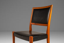 Load image into Gallery viewer, Set of Four (4) Mid-Century Modern Dining Chairs in Teak & Naugahyde by Svegards Markaryd, Sweden, c. 1960's-ABT Modern
