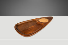 Load image into Gallery viewer, Set of Four (4) Mid-Century Modern Serving Trays in Solid Walnut & Cork, Japan, c. 1970's-ABT Modern