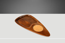 Load image into Gallery viewer, Set of Four (4) Mid-Century Modern Serving Trays in Solid Walnut & Cork, Japan, c. 1970's-ABT Modern
