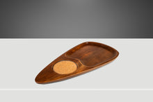 Load image into Gallery viewer, Set of Four (4) Mid-Century Modern Serving Trays in Solid Walnut & Cork, Japan, c. 1970's-ABT Modern