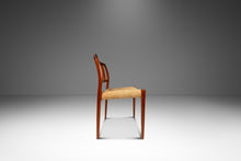 Load image into Gallery viewer, Set of Four ( 4 ) Model 83 Teak Dining Chairs by Niels Otto Møller for J.L. Møller w/ Original Fabric, Denmark, c. 1970's-ABT Modern