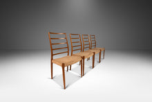 Load image into Gallery viewer, Set of Four ( 4 ) Model No. 82 Ladderback Dining Chairs in Teak by Niels Møller for J.L. Møllers Møbelfabrik, Denmark, c. 1960's-ABT Modern
