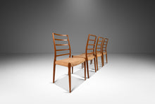 Load image into Gallery viewer, Set of Four ( 4 ) Model No. 82 Ladderback Dining Chairs in Teak by Niels Møller for J.L. Møllers Møbelfabrik, Denmark, c. 1960's-ABT Modern