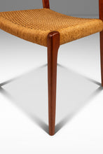 Load image into Gallery viewer, Set of Four ( 4 ) Møller Model #71 Dining Chairs in Teak & Paper Cord by Niels Møller for J.L. Møllers Møbelfabrik, Denmark, 1960's-ABT Modern