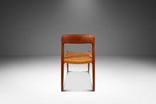 Load image into Gallery viewer, Set of Four ( 4 ) Original Møller Model #75 Dining Chairs in Teak & Paper Cord by Niels Møller for J.L. Møllers Møbelfabrik, Denmark, 1960s-ABT Modern
