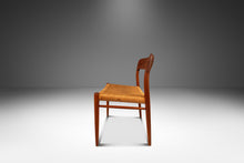 Load image into Gallery viewer, Set of Four ( 4 ) Original Møller Model #75 Dining Chairs in Teak & Paper Cord by Niels Møller for J.L. Møllers Møbelfabrik, Denmark, 1960s-ABT Modern