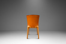 Load image into Gallery viewer, Set of Four (4) Patinaed Italian Scadinavian Modern 'Cos' Dining Chairs in Beech & Leather by Josep Lluscà for Cassina, Italy, c. 1990s-ABT Modern