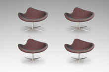 Load image into Gallery viewer, Set of Four (4) Postmodern Swivel-Base "K2" Magenta Chairs by Busk & Hertzog for Hightower, USA, c. 2000's-ABT Modern