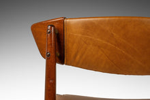 Load image into Gallery viewer, Set of Four (4) Rare Mid-Century Danish Modern Dining Chairs in Beech & Leather by Ib Kofod-Larsen for Selig, Denmark, c. 1960s-ABT Modern