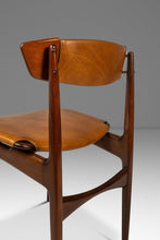 Load image into Gallery viewer, Set of Four (4) Rare Mid-Century Danish Modern Dining Chairs in Beech & Leather by Ib Kofod-Larsen for Selig, Denmark, c. 1960s-ABT Modern