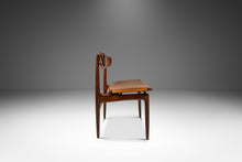 Load image into Gallery viewer, Set of Four (4) Rare Mid-Century Danish Modern Dining Chairs in Beech & Leather by Ib Kofod-Larsen for Selig, Denmark, c. 1960s-ABT Modern