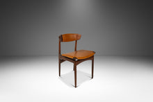Load image into Gallery viewer, Set of Four (4) Rare Mid-Century Danish Modern Dining Chairs in Beech & Leather by Ib Kofod-Larsen for Selig, Denmark, c. 1960s-ABT Modern