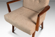 Load image into Gallery viewer, Set of Four (4) Rare Mid-Century Modern Model C-108 Armchairs in Walnut & Beige Bouclé by Jens Risom for Jens Risom Design, USA, c. 1960s-ABT Modern