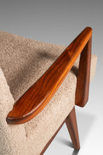 Load image into Gallery viewer, Set of Four (4) Rare Mid-Century Modern Model C-108 Armchairs in Walnut & Beige Bouclé by Jens Risom for Jens Risom Design, USA, c. 1960s-ABT Modern