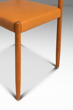 Load image into Gallery viewer, Set of Four (4) Restored Mid-Century Danish Modern Dining Chairs in Teak & Leather Poul M. Volther for Frem Røjle, Denmark, c. 1960's-ABT Modern