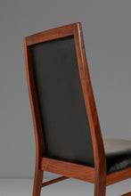 Load image into Gallery viewer, Set of Four (4) Restored Mid-Century Modern High-Back Dining Chairs in Walnut & Vinyl by Milo Baughman for Dillingham, USA, c. 1960s-ABT Modern