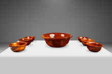 Load image into Gallery viewer, Set of Seven (7) Mid-Century Organic Modern Wood-Turned Serving Bowles in Solid Cherry Wood, USA, c. 1980's-ABT Modern