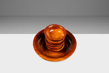 Load image into Gallery viewer, Set of Seven (7) Mid-Century Organic Modern Wood-Turned Serving Bowles in Solid Cherry Wood, USA, c. 1980's-ABT Modern