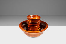 Load image into Gallery viewer, Set of Seven (7) Mid-Century Organic Modern Wood-Turned Serving Bowles in Solid Cherry Wood, USA, c. 1980's-ABT Modern