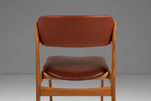 Load image into Gallery viewer, Set of Six (6) Bespoke Danish Modern Model 49 Dining Chairs in Teak & New Leather by Erik Buch for O. D. Møbler, Denmark, c. 1960s-ABT Modern