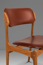 Load image into Gallery viewer, Set of Six (6) Bespoke Danish Modern Model 49 Dining Chairs in Teak & New Leather by Erik Buch for O. D. Møbler, Denmark, c. 1960s-ABT Modern
