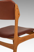 Load image into Gallery viewer, Set of Six (6) Bespoke Danish Modern Model 49 Dining Chairs in Teak & New Leather by Erik Buch for O. D. Møbler, Denmark, c. 1960s-ABT Modern