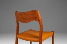Load image into Gallery viewer, Set of Six (6) Bespoke Møller Model #71 Dining Chairs in Solid Teak & Leather by Niels Møller for J.L. Møllers Møbelfabrik, Denmark, 1960's-ABT Modern