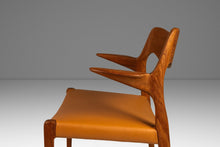 Load image into Gallery viewer, Set of Six (6) Bespoke Møller Model #71 Dining Chairs in Solid Teak & Leather by Niels Møller for J.L. Møllers Møbelfabrik, Denmark, 1960's-ABT Modern