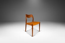 Load image into Gallery viewer, Set of Six (6) Bespoke Møller Model #71 Dining Chairs in Solid Teak & Leather by Niels Møller for J.L. Møllers Møbelfabrik, Denmark, 1960's-ABT Modern