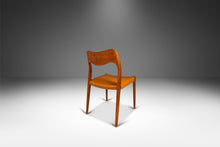 Load image into Gallery viewer, Set of Six (6) Bespoke Møller Model #71 Dining Chairs in Solid Teak & Leather by Niels Møller for J.L. Møllers Møbelfabrik, Denmark, 1960's-ABT Modern