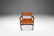 Load image into Gallery viewer, Set of Six (6) Danish Mid-Century Modern Dining Chairs in Teak & Vinyl by Poul Volther for Frem Røjle, Denmark, c. 1960's-ABT Modern