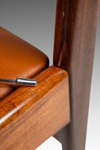 Load image into Gallery viewer, Set of Six (6) Danish Mid-Century Modern Dining Chairs in Teak & Vinyl by Poul Volther for Frem Røjle, Denmark, c. 1960's-ABT Modern