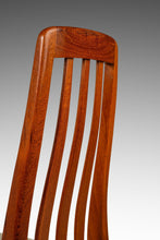 Load image into Gallery viewer, Set of Six ( 6 ) Danish Modern Dining Chairs in Solid Teak & Original Upholstery by Benny Linden for Benny Linden Design, c. 1970's-ABT Modern