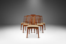 Load image into Gallery viewer, Set of Six ( 6 ) Danish Modern Dining Chairs in Solid Teak & Original Upholstery by Benny Linden for Benny Linden Design, c. 1970's-ABT Modern