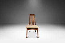 Load image into Gallery viewer, Set of Six ( 6 ) Danish Modern Dining Chairs in Solid Teak & Original Upholstery by Benny Linden for Benny Linden Design, c. 1970's-ABT Modern