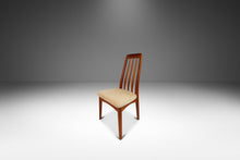 Load image into Gallery viewer, Set of Six ( 6 ) Danish Modern Dining Chairs in Solid Teak & Original Upholstery by Benny Linden for Benny Linden Design, c. 1970's-ABT Modern
