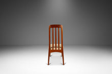 Load image into Gallery viewer, Set of Six ( 6 ) Danish Modern Dining Chairs in Solid Teak & Original Upholstery by Benny Linden for Benny Linden Design, c. 1970's-ABT Modern