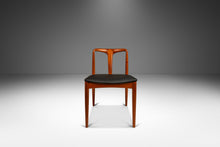 Load image into Gallery viewer, Set of Six ( 6 ) Danish Modern 'Juliane' Dining Chairs in Teak & Leather by Johannes Andersen for Uldum Møbelfabrik, Denmark, c. 1960's-ABT Modern