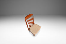 Load image into Gallery viewer, Set of Six (6) Danish Modern Sculptural Dining Chairs in Teak & New Fabric by Benny Linden for Benny Linden Designs, Thailand, c. 1970s-ABT Modern