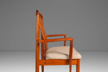 Load image into Gallery viewer, Set of Six (6) Danish Modern Sculptural Dining Chairs in Teak & New Fabric by Benny Linden for Benny Linden Designs, Thailand, c. 1970s-ABT Modern