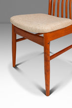 Load image into Gallery viewer, Set of Six (6) Danish Modern Sculptural Dining Chairs in Teak & New Fabric by Benny Linden for Benny Linden Designs, Thailand, c. 1970s-ABT Modern