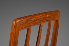 Load image into Gallery viewer, Set of Six (6) Eva Dining Chairs w/ Sculpted Backs in Teak by Niels Koefoed for Koefoeds Hornslet, Denmark, c. 1960s-ABT Modern