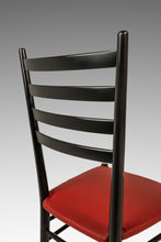Load image into Gallery viewer, Set of Six (6) Mid-Century Italian Modern Dining Chairs w/ New Vinyl Upholstery Designed After Gio Ponti, Italy, c. 1960's-ABT Modern