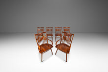 Load image into Gallery viewer, Set of Six (6) Mid-Century Modern (2 Arm + 4 Side) Windsor "Centennial" Chairs in Walnut by Kipp Stewart for Drexel, USA, c. 1960's-ABT Modern