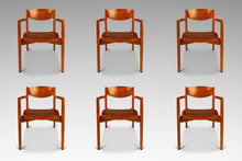 Load image into Gallery viewer, Set of Six (6) Mid-Century Modern Stacking General Purpose Chairs in Oak & Walnut by Jens Risom for Jens Risom Design, USA, c. 1960's-ABT Modern