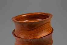 Load image into Gallery viewer, Set of Six ( 6 ) Mid-Century Organic Modern Wood-Turned Salad / Serving Bowls in Solid Burmese Teak, c. 1970's-ABT Modern