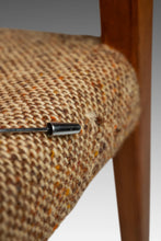 Load image into Gallery viewer, Set of Six (6) Møller Model #71 Dining Chairs in Solid Teak Original Fabric & by Niels Møller for J.L. Møllers Møbelfabrik, Denmark, 1960's-ABT Modern