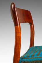 Load image into Gallery viewer, Set of Six (6) Moller Model 75 Dining Chairs by Niels Møller for J.L. Møllers in Pierre Frey Mombasa Turquoise Fabric , Denmark, 1960s-ABT Modern