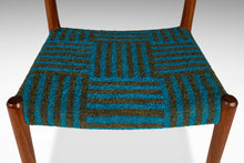 Load image into Gallery viewer, Set of Six (6) Moller Model #75 Dining Chairs in Teak & Geometric Mohair Fabric by Niels Møller for J.L. Møllers Møbelfabrik, Denmark, 1960s-ABT Modern